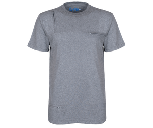 AyeGear - 3 Pocket Tshirt Small / Heather Grey, Tshirt - AyeGear, AyeGear - Travel Clothing, Carry Your iPad | Travel Vests | Hoodies | Jackets | Tees
 - 2