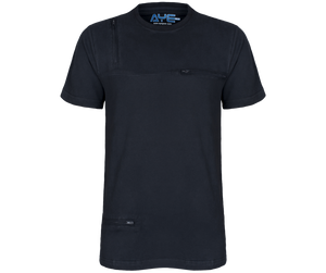 AyeGear - 3 Pocket Tshirt Small / Black, Tshirt - AyeGear, AyeGear - Travel Clothing, Carry Your iPad | Travel Vests | Hoodies | Jackets | Tees
 - 3